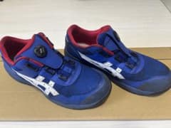 asics 安全靴 BOA 27.5㎝ ブルー 青 - メルカリ