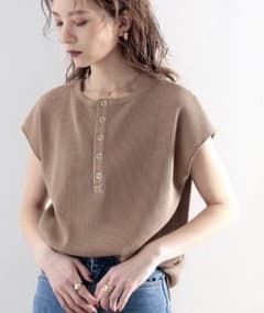 classicalelf しっかり肉厚ワッフル。バックヘンリーフレンチTシャツのサムネイル