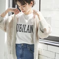 URBAN RESEARCH 透かし柄ニットカーディガンのサムネイル