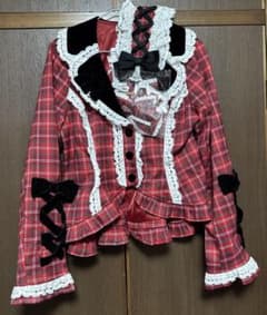 アクシーズファム シャルミエール タータンチェック ジャケット ヘッドドレス アクシーズファム シャルミエール タータンチェック ジャケット ヘッド