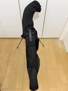 【美品】デサントゴルフ セルフスタンドバッグ クラブケース ブラックのサムネイル
