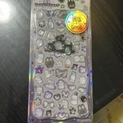 光るジュエルプチドロップ　しろくろドロップ　ボンボンドロップシールのサムネイル