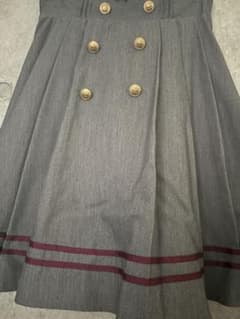 グレー ダブルブレスト インパン制服風スカートのサムネイル