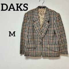 DAKS ダックス チェック柄 テーラードジャケット ウール100% 日本製