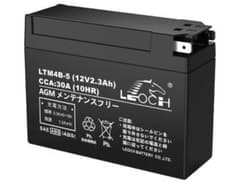 LEOCH LTM4B-5 12V 2.3Ah バイク用バッテリーのサムネイル