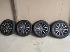 155/65R14 ホンダ N-WGNカスタム純正ホイール＆タイヤセットバリ山