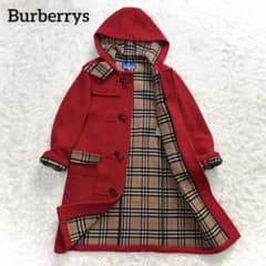 ✨人気 ウール100%✨バーバリーロンドン❣️ダッフルコート　ノバチェック　L バーバリー ウール100% ロングダッフルコート ノバチェック フード