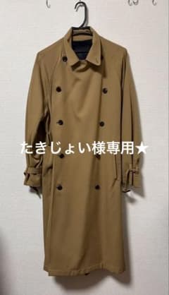 ES:S ベージュ ダブルブレスト トレンチコート 2サイズ - メルカリ