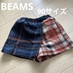 BEAMS mini チェック柄ハーフパンツ 90cmのサムネイル