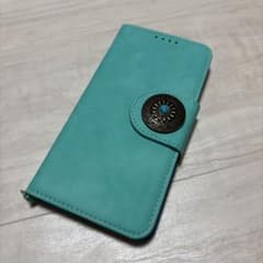 수첩형 스마트폰 케이스 청록색 미러링 Google pixel 3a