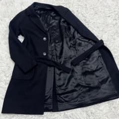 極美品✨イーヴォ チェスターコート ベルト 木村拓哉 近年モデル イタリア製 黒 極美品✨イーヴォ チェスターコート ベルト 木村拓哉 近年モデル