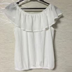 しまむら オフショルトップス ホワイトのサムネイル