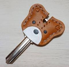 革　クマ　キーカバー　キーキャップのサムネイル