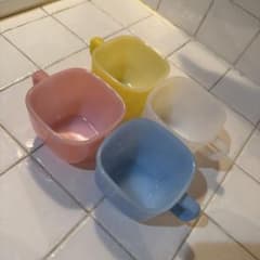 ⭐︎Glasbakeスープマグカップリブボウル4点セット ⭐︎Glasbakeスープマグカップリブボウル4点セット - メルカリ