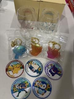 ナムコ　ポケモン　グラス　キーホルダー　ステッカーのサムネイル