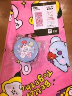 BT21 목욕 타월 파우치 세트