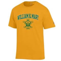 Champion WILLIAM & MARY Tシャツ イエローのサムネイル