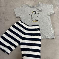 ペンギン柄 半袖パジャマ セットアップ 100cmのサムネイル
