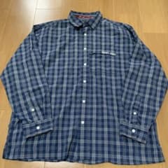 古着TOMMY JEANS チェック柄長袖シャツ Lのサムネイル