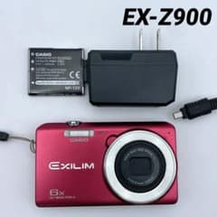 実写美⭕️良品【動作確認済】CASIO EXILIM EX-Z900 RED - メルカリ