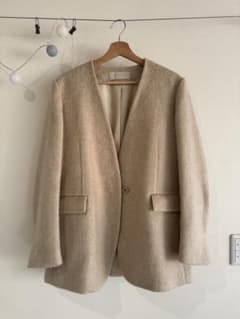 Plage Shaggy Bigジャケット beige 36 - メルカリ