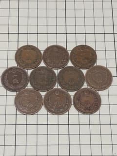 竜1銭銅貨 10枚セット まとめ 古銭 コレクションのサムネイル
