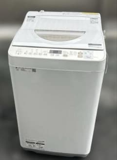 SHARP 2021年製5.5㎏ 縦型洗濯乾燥機有 - メルカリ