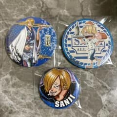 ONE PIECE ワンピース 缶バッジ サンジ 3枚セット スーパー歌舞伎Ⅱ