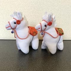 ちりめん細工の置物　※干支の午2頭のサムネイル