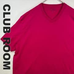 2001 CLUB ROOM 핑크 V넥 T셔츠 XXL 오버사이즈