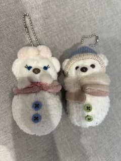 雪だるま ダッフィーシェリーメイキーホルダー - メルカリ