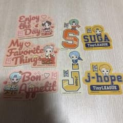 BTS 모바일 스티커 컬렉션 TinyTAN 스티커 7장 세트
