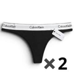 Calvin Klein ブラック Tバック 2枚のサムネイル