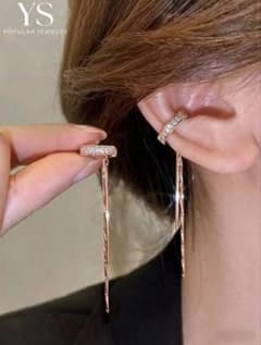 YS POPULAR JEWELRY ロングチェーン イヤーカフ 2個セットのサムネイル