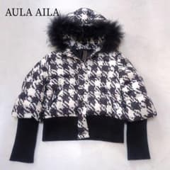 希少AULA AILA ファー付き ショートダウン 軽量 平成 Y2K❁