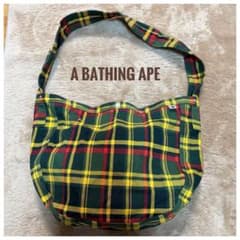 ✨超激レア✨A BATHING APE × 伊勢丹 チェック柄 ショルダーバッグ 