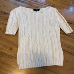 MaxMara ケーブルニット 半袖セーター Mのサムネイル