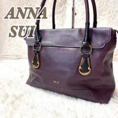ANNA SUI アナスイ エブリン トートバッグ 紫 y2k A4 レザー - メルカリ