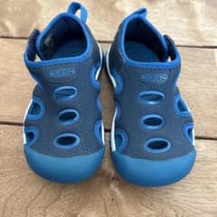 【極美品】KEEN キーン キッズ サンダル 16cm ブルー 水陸両用のサムネイル