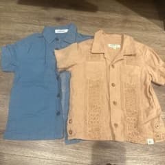 SLAP SLIP、 BEAMS mini 半袖シャツ 2枚セット 90のサムネイル