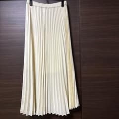 クールカレアン　ロングプリーツスカート ホワイト ウエストゴムのサムネイル