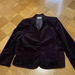 ダークパープル ボタン付きジャケットのサムネイル