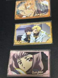 コードギアス ジノ スザク アーニャ ジェレミア コレクトカードのサムネイル