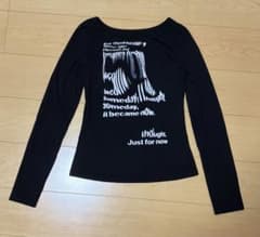 長袖カットソー ブラックのサムネイル