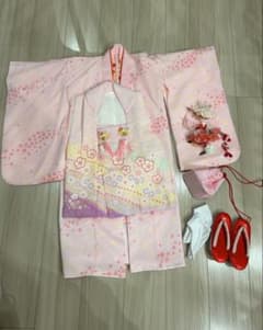 七五三 3歳　被布　着物のサムネイル