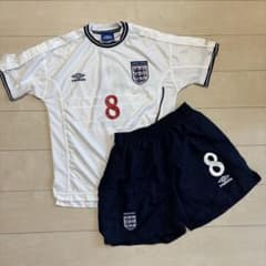 イングランド代表 1999 Umbro ホーム半袖 ユニフォーム 上下セット