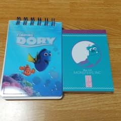 디즈니 파인딩 돌리 링 메모 & 몬스터즈 잉크 미니 메모