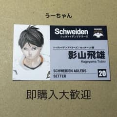 ハイキュー 名刺カード FAN PARK 影山飛雄のサムネイル