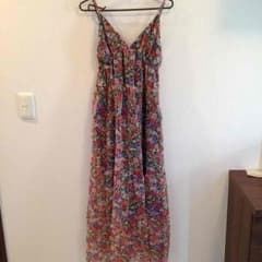 美品♡フラワーマキシワンピースのサムネイル