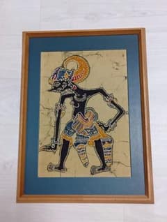 インドネシア 伝統影絵 ワヤン・クリ 額装品のサムネイル